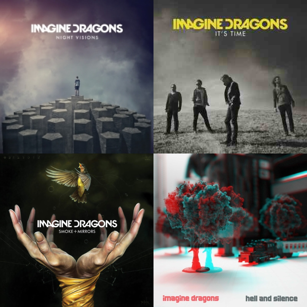 Imagine dragons i don t like myself. Имеджин Драгонс обложки альбомов. Hell and Silence imagine Dragons.