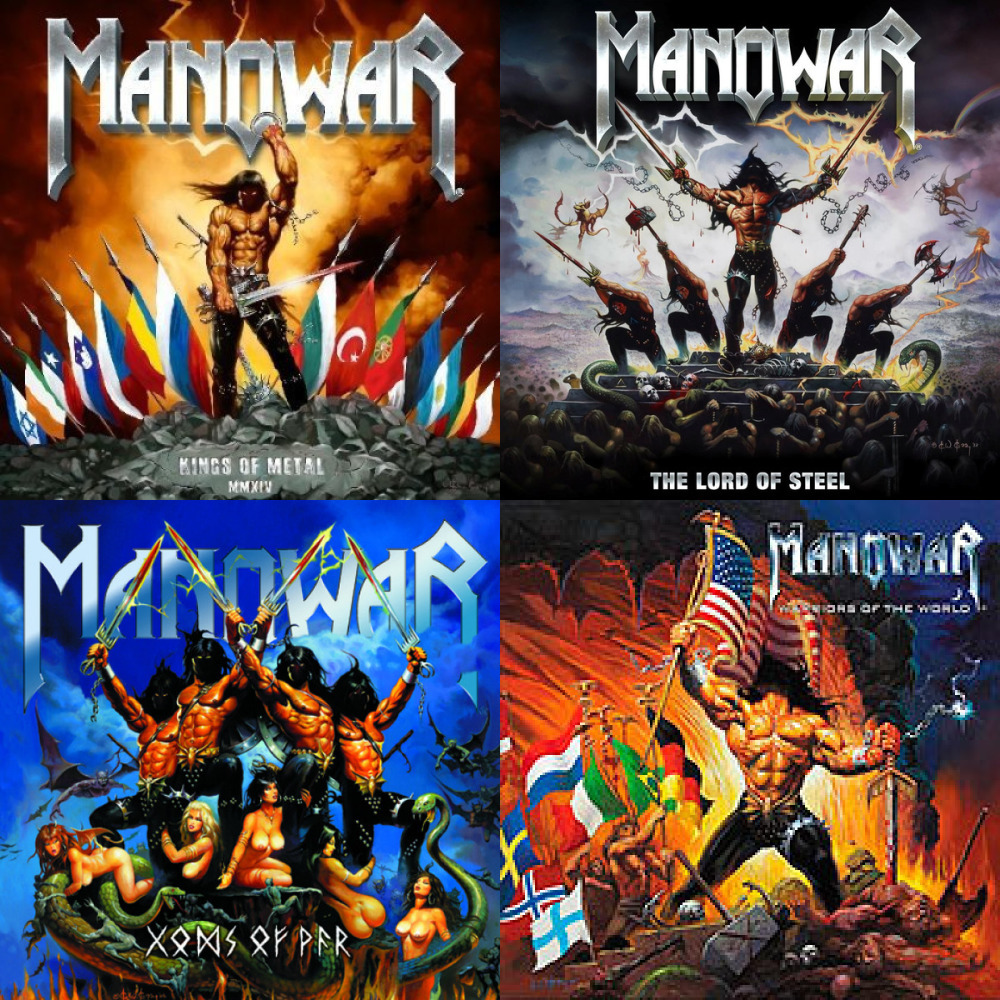 Manowar united. Manowar обложки альбомов. Manowar обложки альбомов 91. Группа Manowar 2019. Мановар альбом 1992.